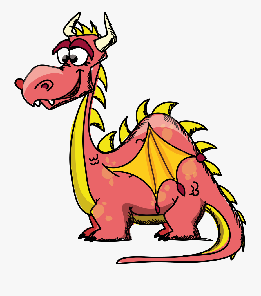 Dragon Drawing Clip Art - Дракон Мультяшный Пнг, Transparent Clipart