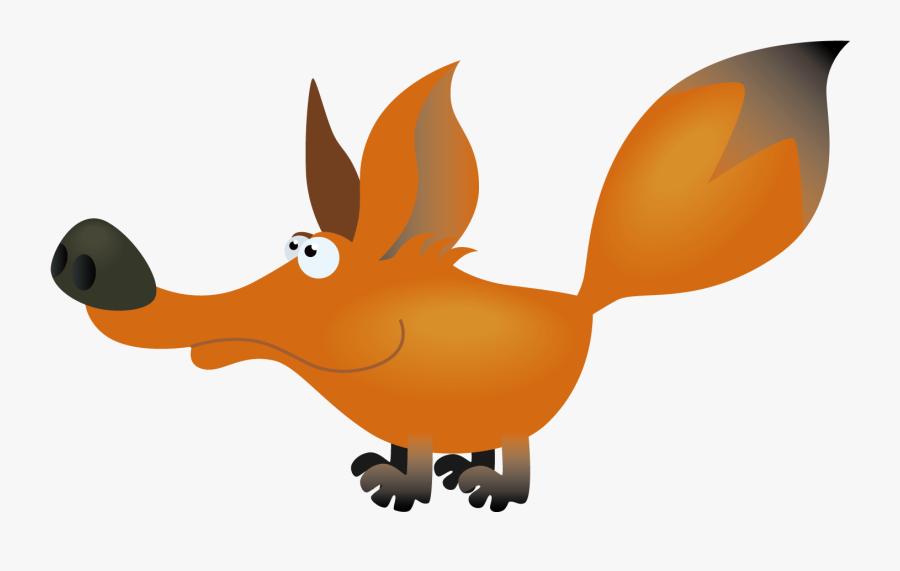 Cute Fox Cartoon - Cartoon, Transparent Clipart