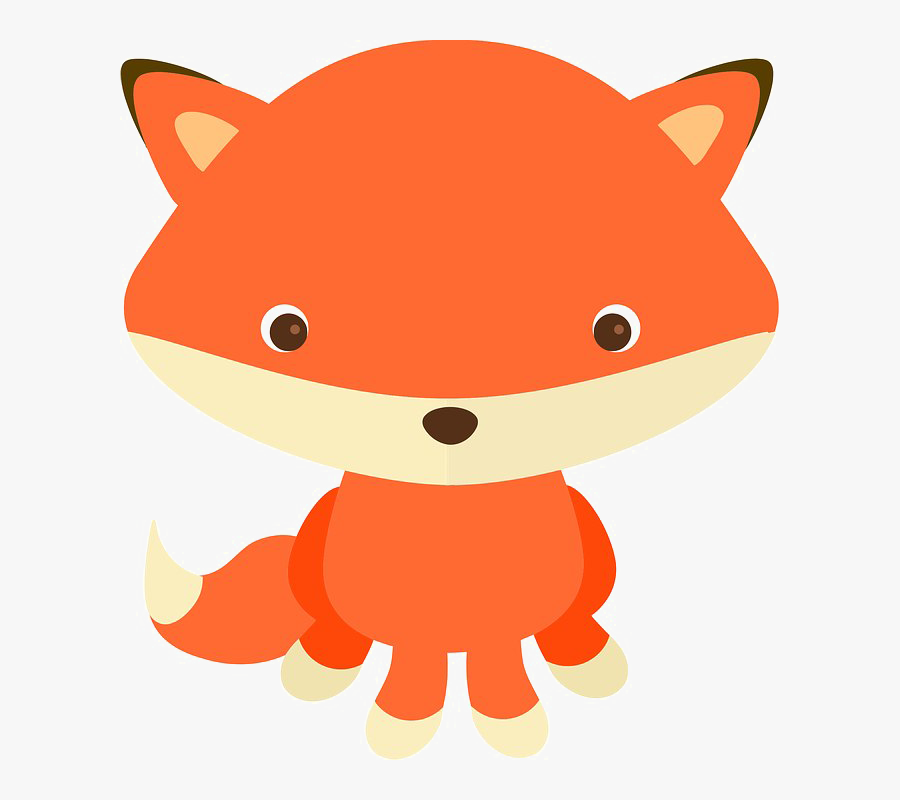Baby Fox Transparent Image - Cute Fox Clipart Png, Transparent Clipart