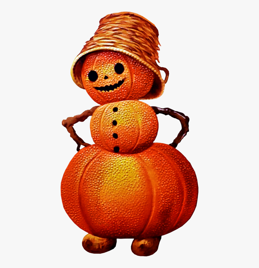 Free Victorian Jack O Lantern Man Clipart - Jack-o'-lantern, Transparent Clipart