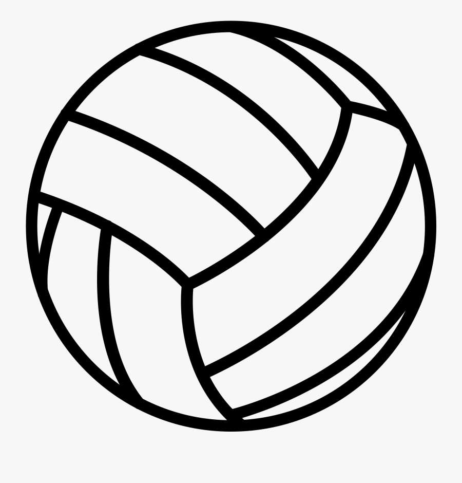 Volleyball Icon By Arthur Shlain - Volleyball Black And White Clipart, Transparent Clipart