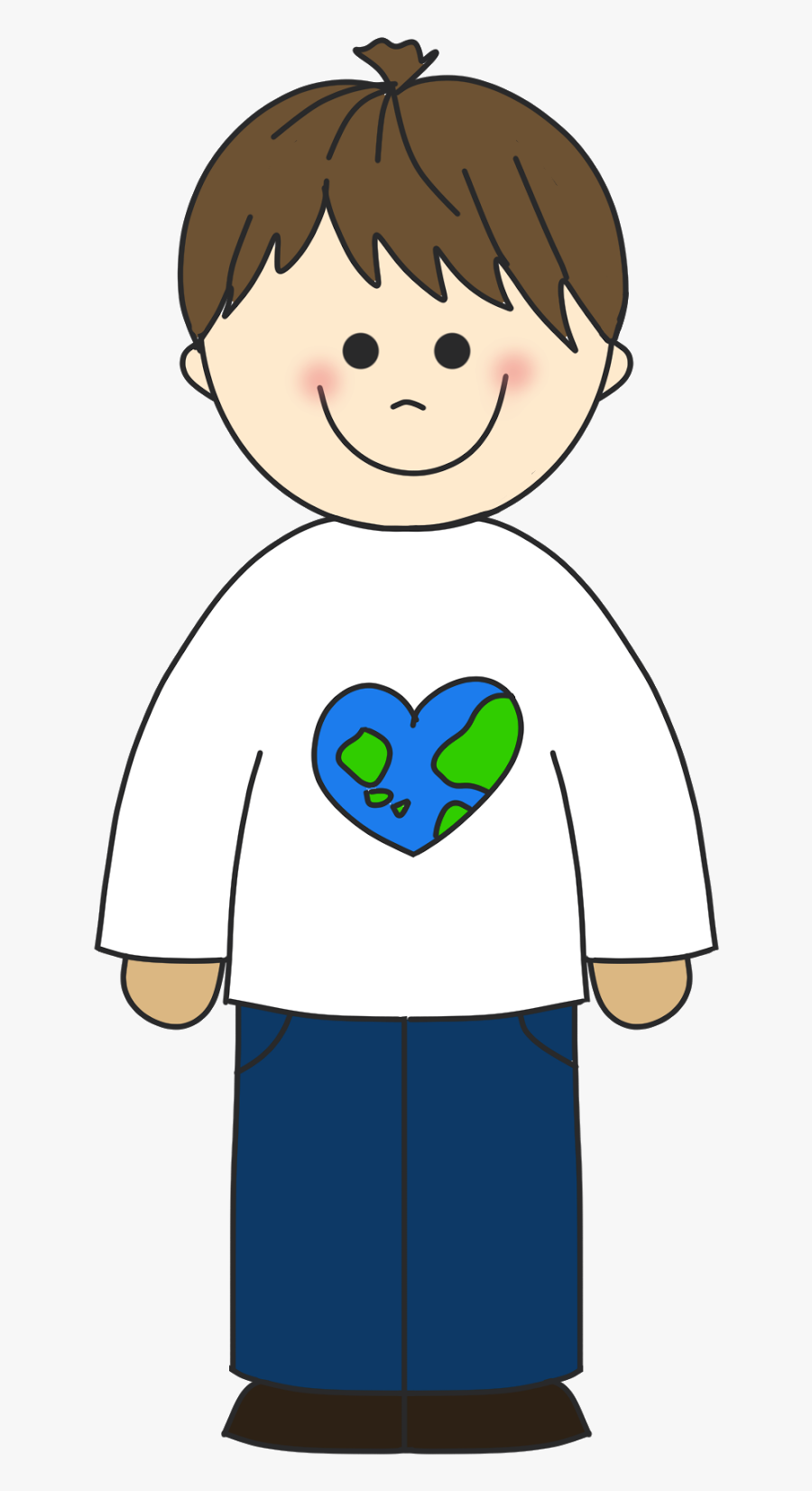 Clip Art Of A Boy, Transparent Clipart