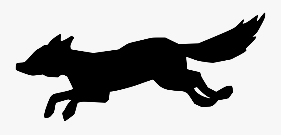 Transparent Fox Silhouette Png - Clip Art, Transparent Clipart