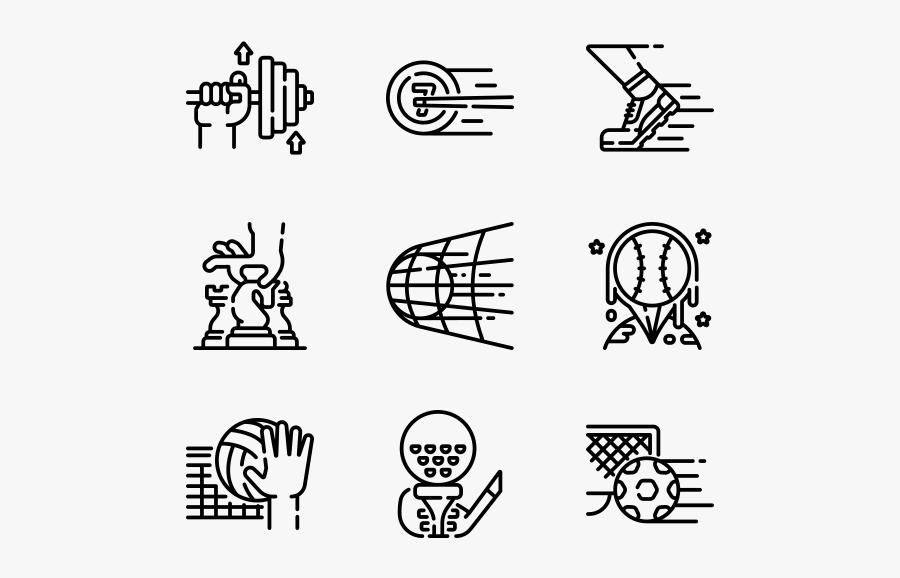 Sport - Hand Drawn Icon Png, Transparent Clipart