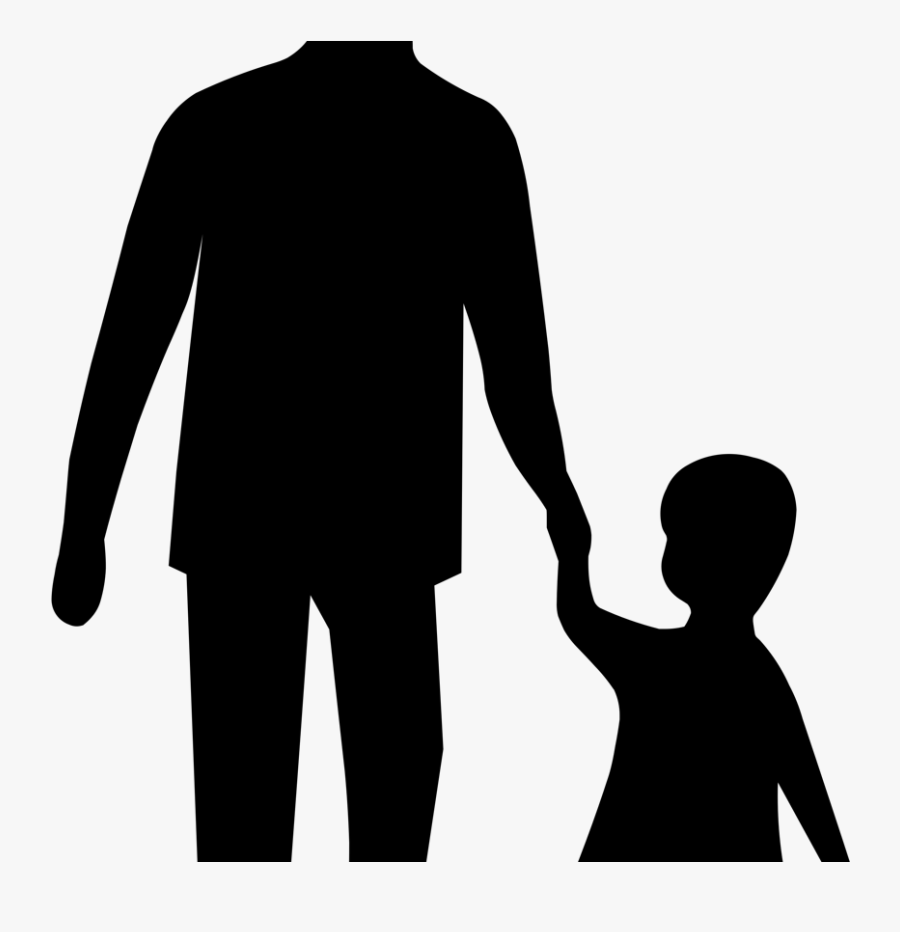 Adult And Child - Adult And Child Silhouette, Transparent Clipart