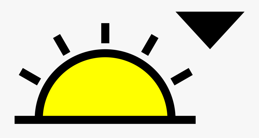 Angle,area,text - Sunset Symbol, Transparent Clipart