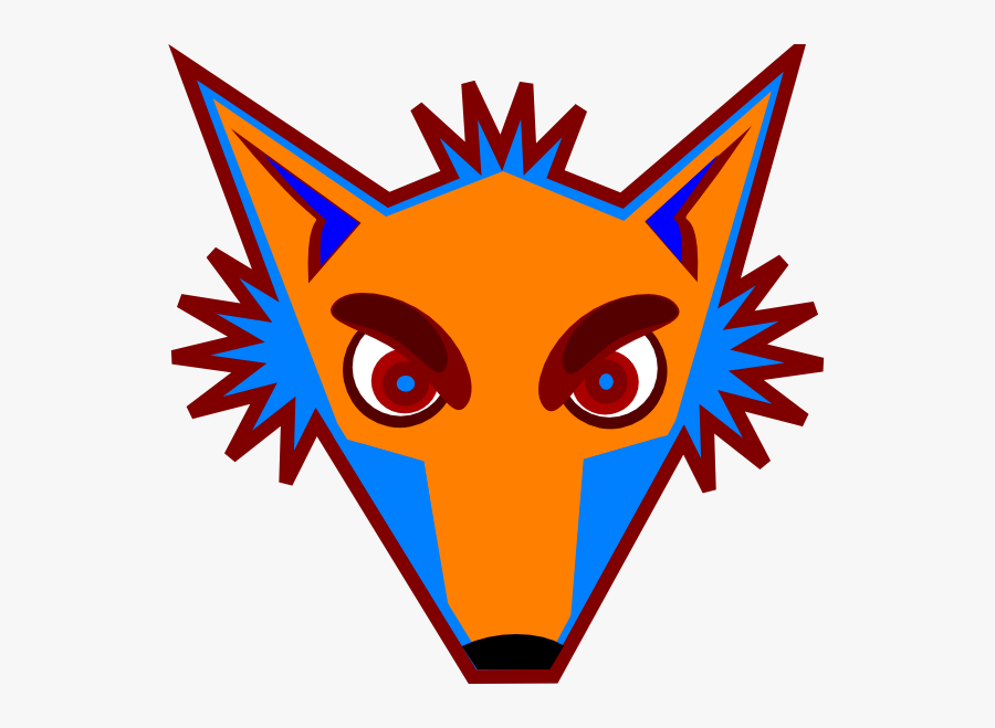 Blue Fox Head Svg Clip Arts - Ec Foxy, Transparent Clipart