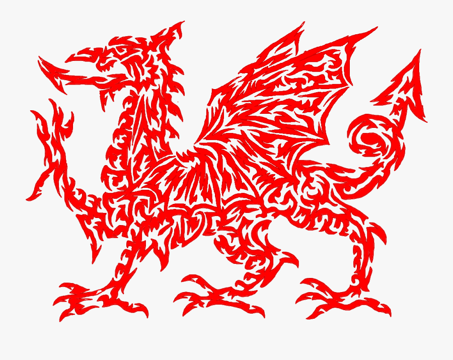 Lovely Welsh Dragon Clip Art Medium Size - Welsh Dragon With No Background, Transparent Clipart