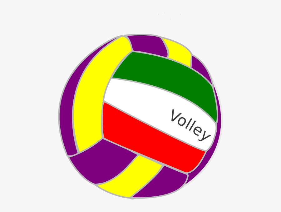 Colorful - Volleyball - Clipart - Collorfull Volley Ball Vector, Transparent Clipart