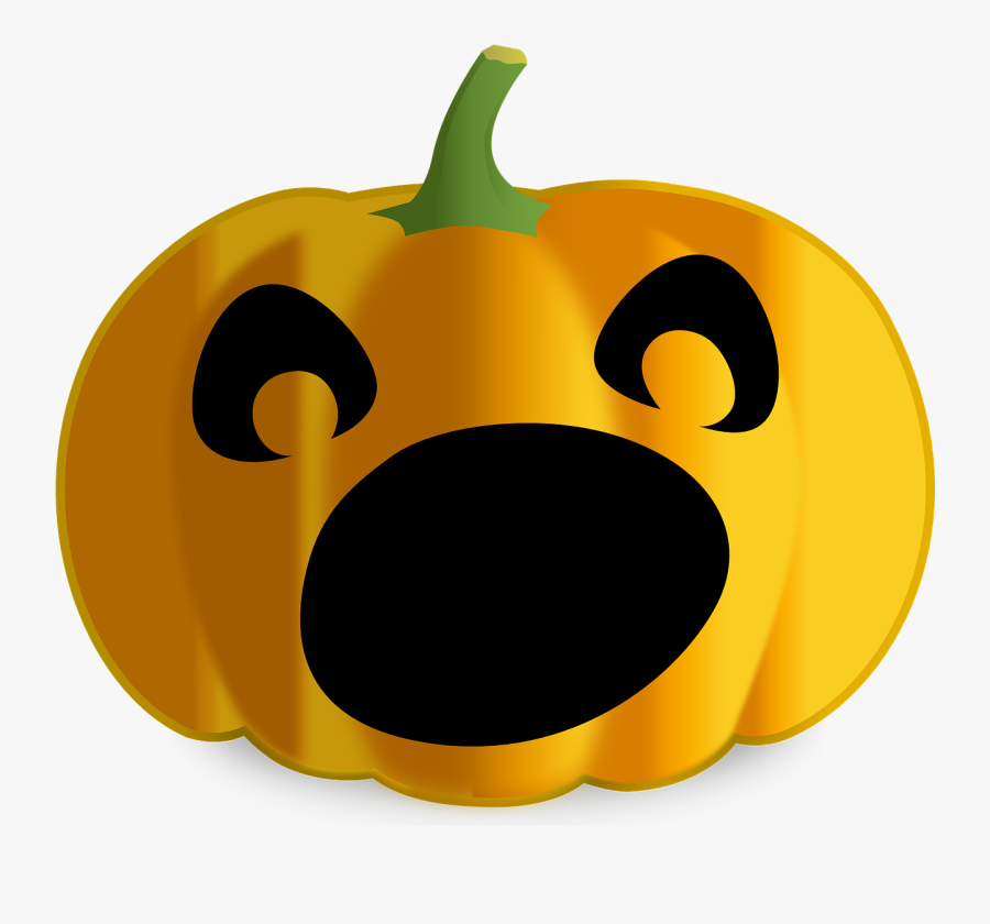 Jackolantern Clipart Easy Pumpkin - Scared Jack O Lantern Face, Transparent Clipart