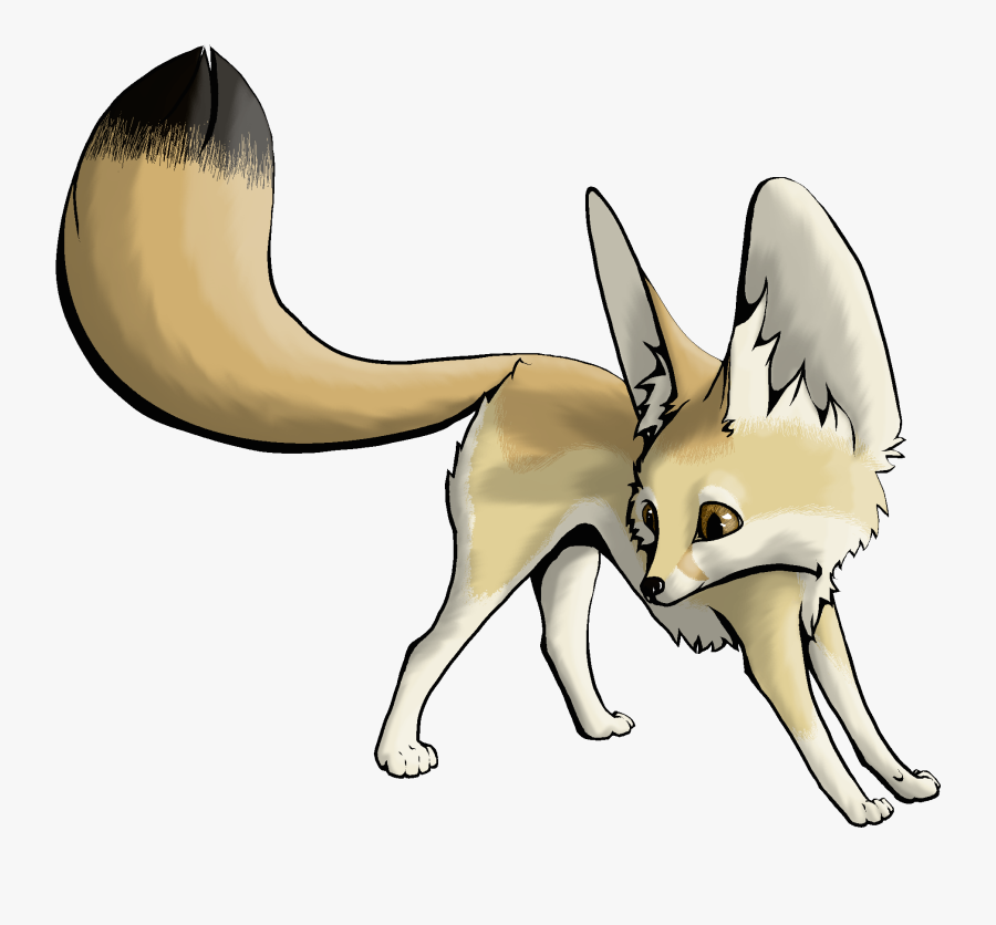 Fox Clipart Fennec - Draw A Fennec Fox, Transparent Clipart