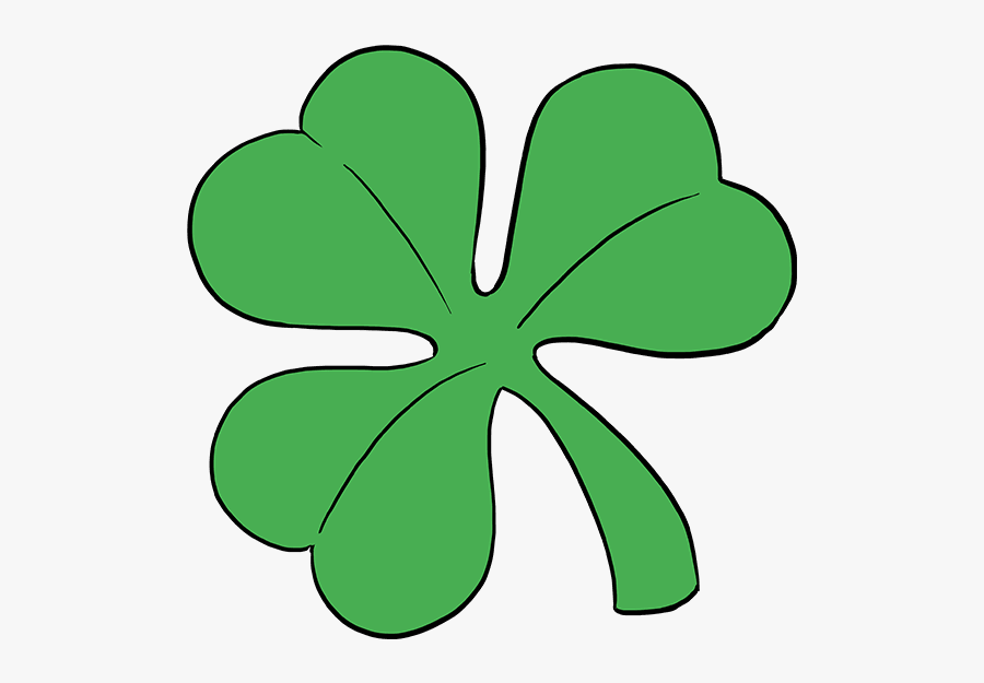 How To Draw A Shamrock - Easy Clover Drawing, free clipart download, png, c...