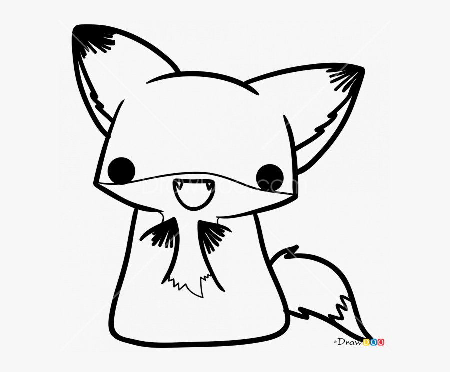 Drawing Celebrities Fox Huge Freebie Download For Powerpoint - Kawaii Fox Pictures To Draw Cute, Transparent Clipart