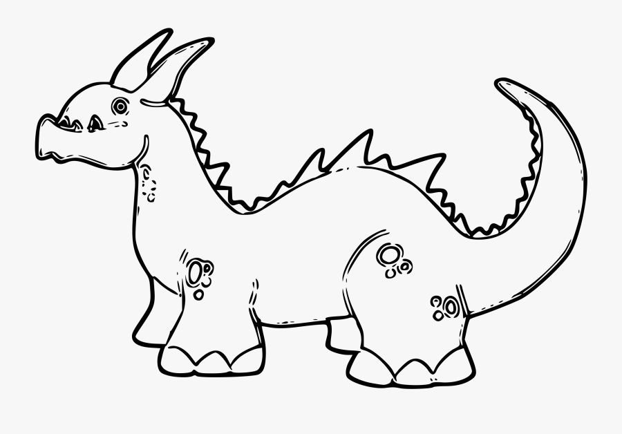 Bw Clipart Dragon - Dragon Clipart Black And White, Transparent Clipart