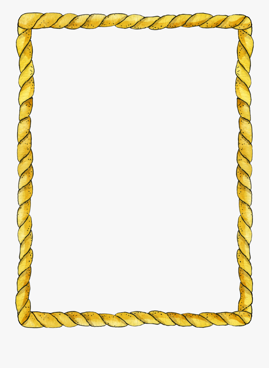 Clip Art Picture Frames Rope Knot - Clip Art Rope Borders, Transparent Clipart