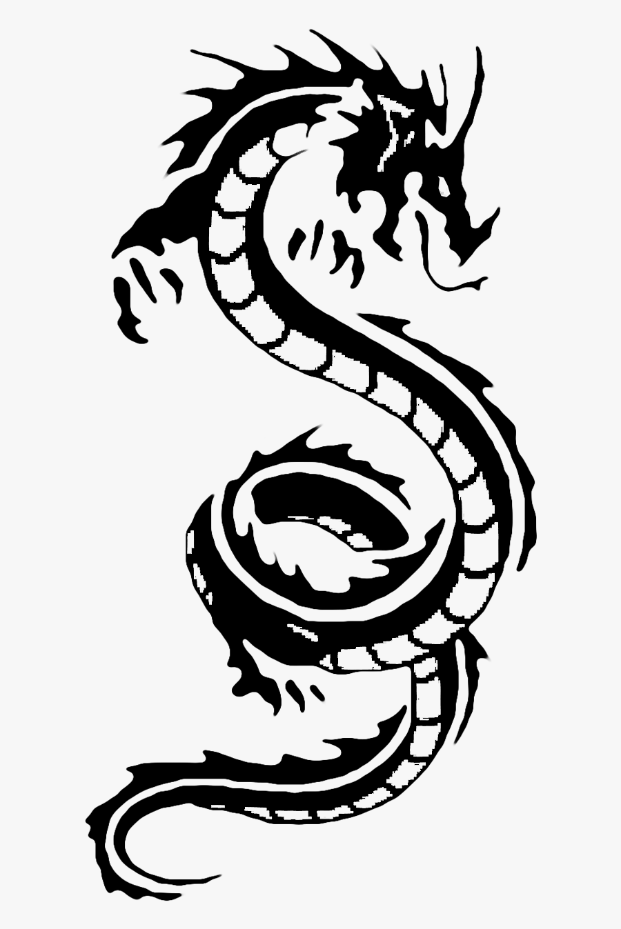 Chinese Dragon White Dragon Clip Art - Dragon Chinese Zodiac Tattoo, Transparent Clipart