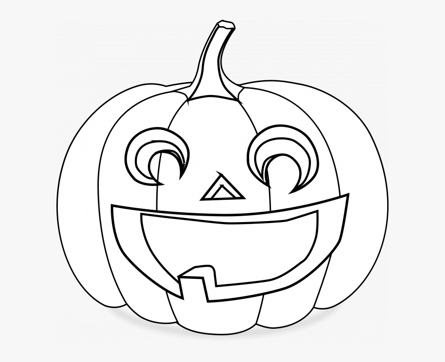 Jack O Lanterns Black White, Transparent Clipart