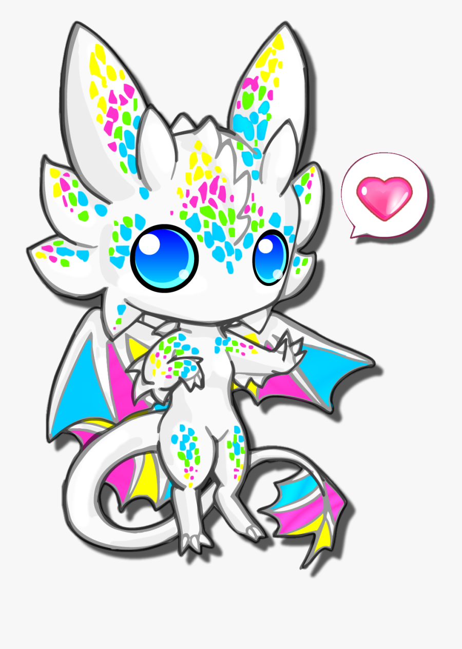 Dragon With Crown Clipart - Chibi Dragon, Transparent Clipart