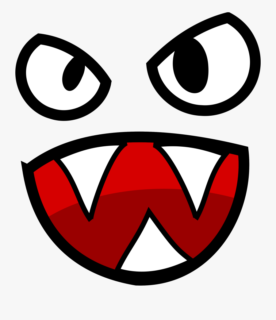 Teeth Clipart Monster Mouth - Monster Mouth Cartoon Png, Transparent Clipart