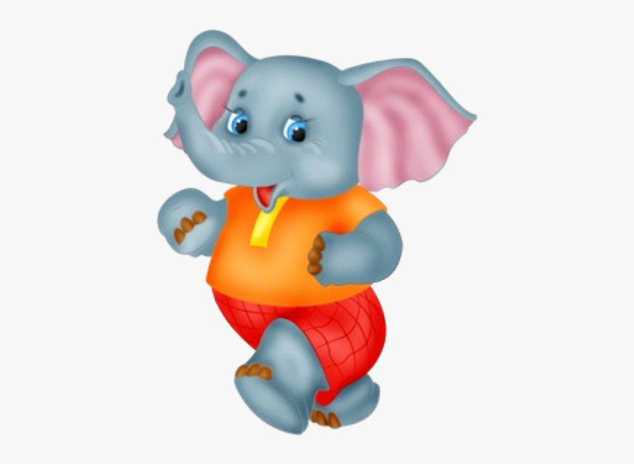 Cute Child Clipart Fish - Blue Elephant Png Clipart, Transparent Clipart