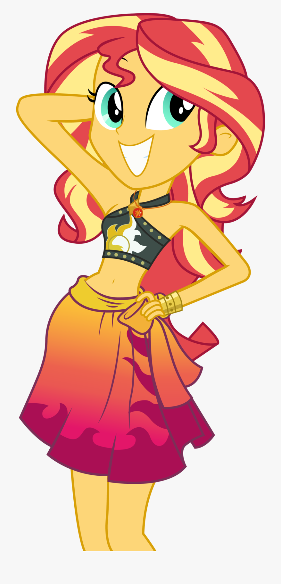 Summertime Sunset By Ahsokafan100 Summertime Sunset - Mlp Equestria Girl Sunset Shimmer, Transparent Clipart