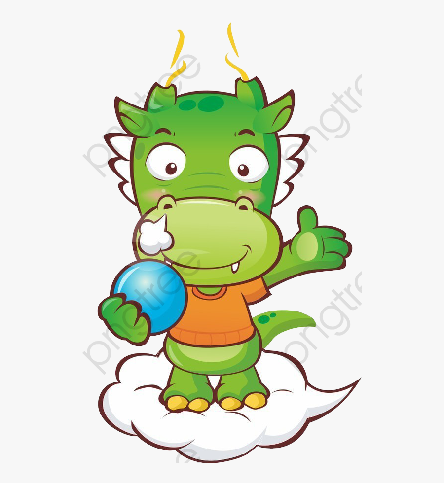 Dragon Clipart Cartoon - 龍 的 圖案 卡通 版, Transparent Clipart