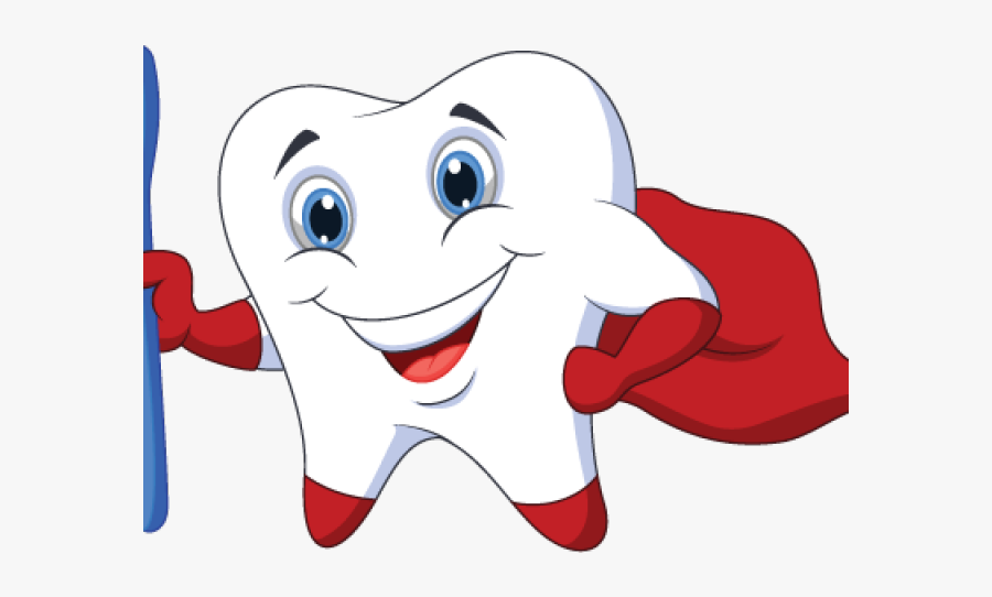 Teeth Clipart Tooth Decay - Diente Superhéroe, Transparent Clipart