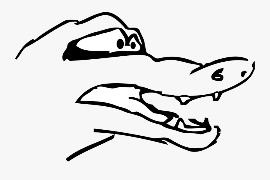 Teeth Clipart Sad Mouth - Gambar Kepala Buaya Animasi, Transparent Clipart