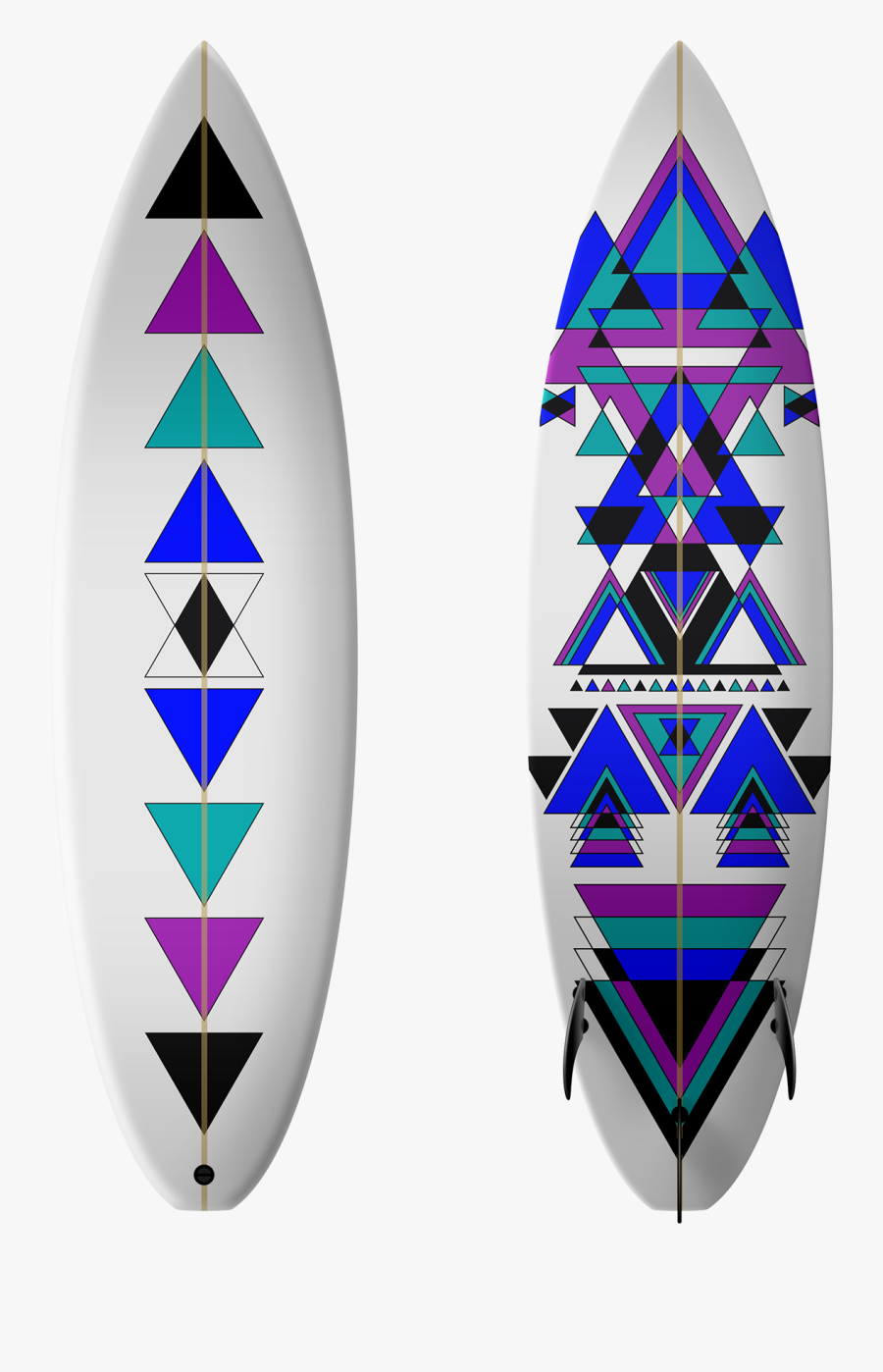 Retro Clipart Surfboard - Tablas De Surf Diseños, Transparent Clipart
