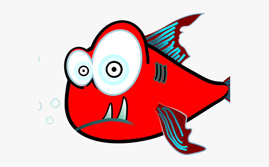 Teeth Clipart Fish - Piranha Fish Clip Art, Transparent Clipart