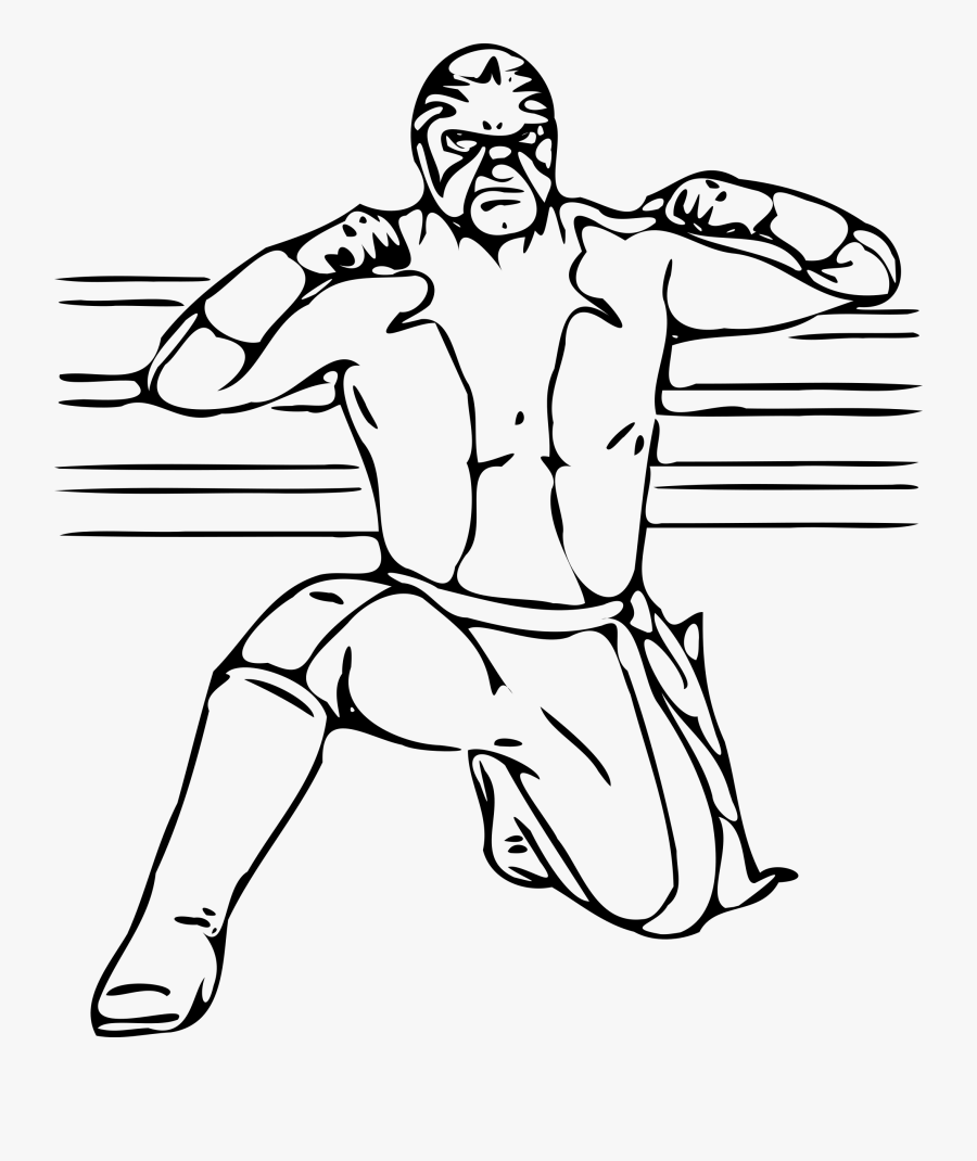 Clip Art Vector Free Library - Wrestlers Clipart, Transparent Clipart
