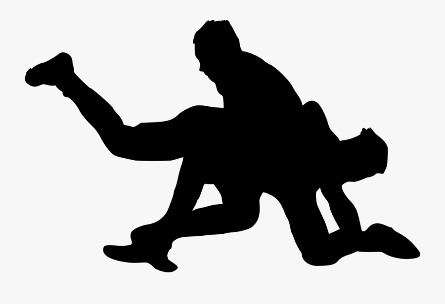Transparent Wrestling Silhouette Png - Wrestling Transparent Background, Transparent Clipart
