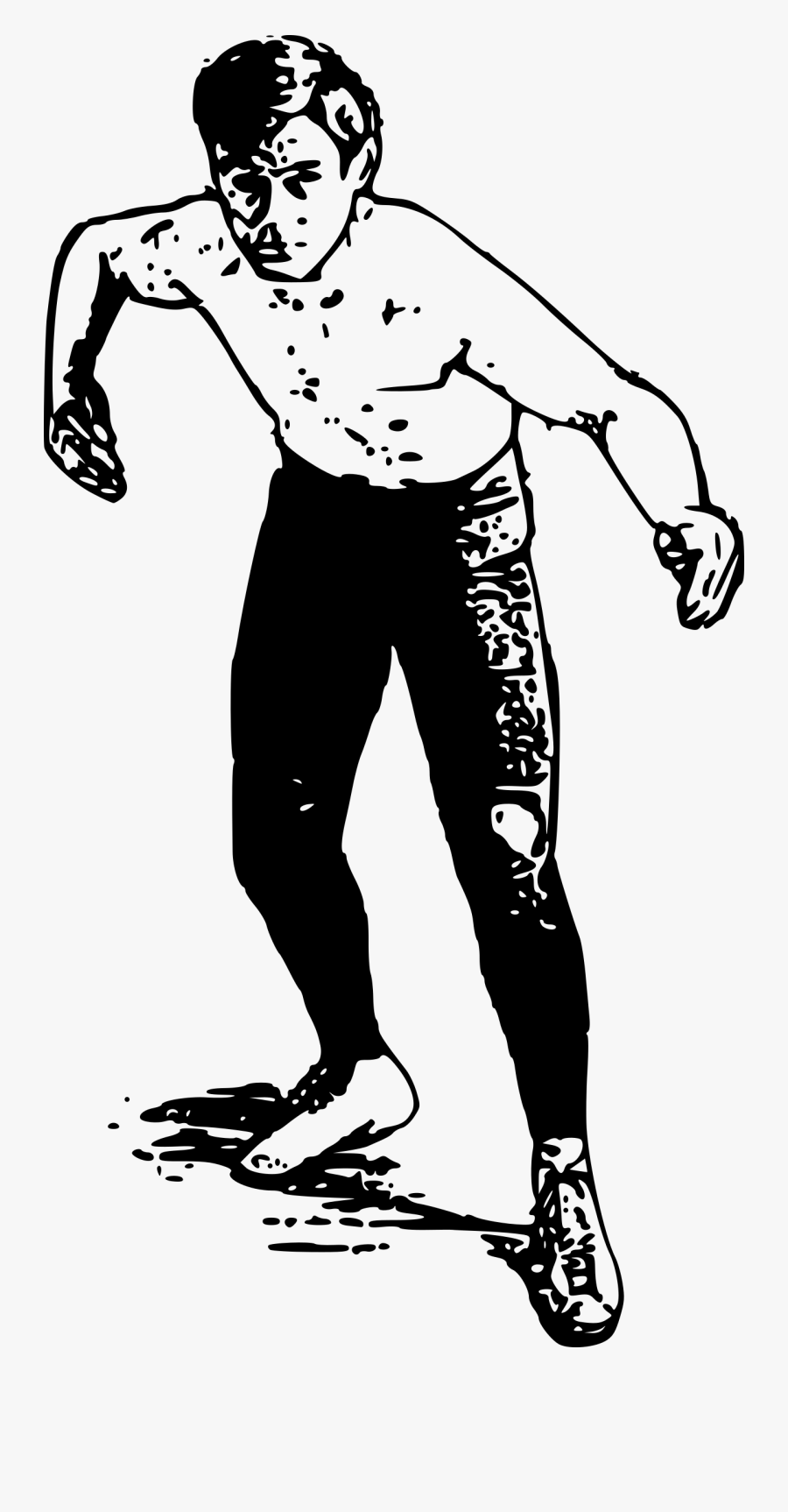 Vintage Wrestler - Luchador Vector, Transparent Clipart