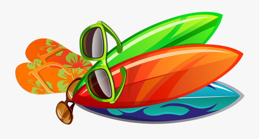 Elements Hong Sunglasses Surfboard Kong Free Clipart - Clipart Transparent Surfboard Png, Transparent Clipart