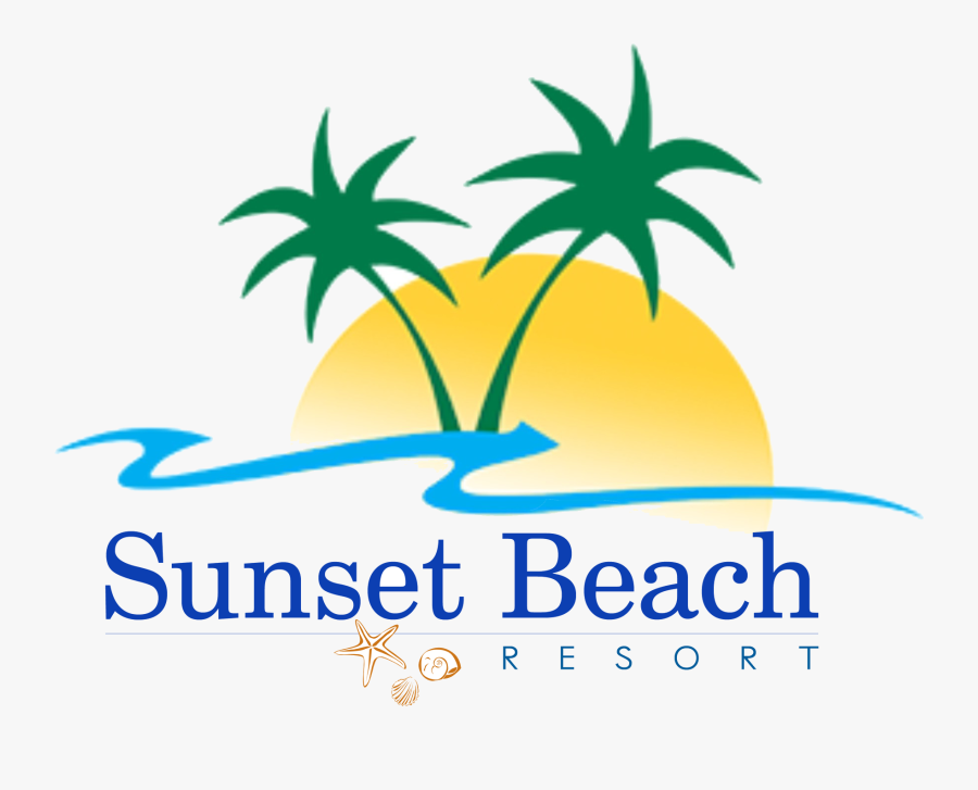 Sunset Beach Resort, Transparent Clipart