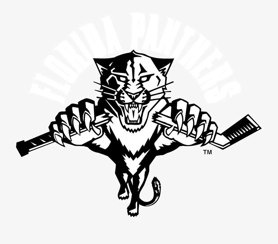 Florida Panthers Logo Black And White Florida Panthers- - Black And White Florida Panthers Logo, Transparent Clipart