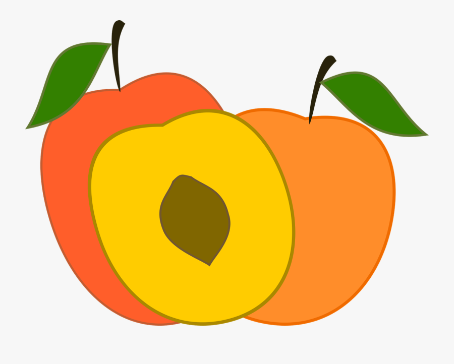 Transparent Peaches Clipart - Peach, Transparent Clipart