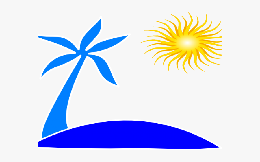 Sunset Clipart Sunset Background - Sun Beach Logo Png, Transparent Clipart