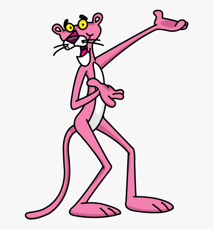 Pink Panther Clipart Detective - Said English Is Easy Fill, Transparent Clipart