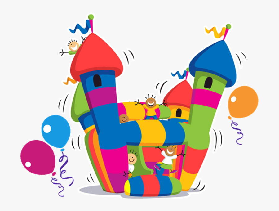 Fun Day Clip Art - Bouncy Castle Transparent Background, Transparent Clipart