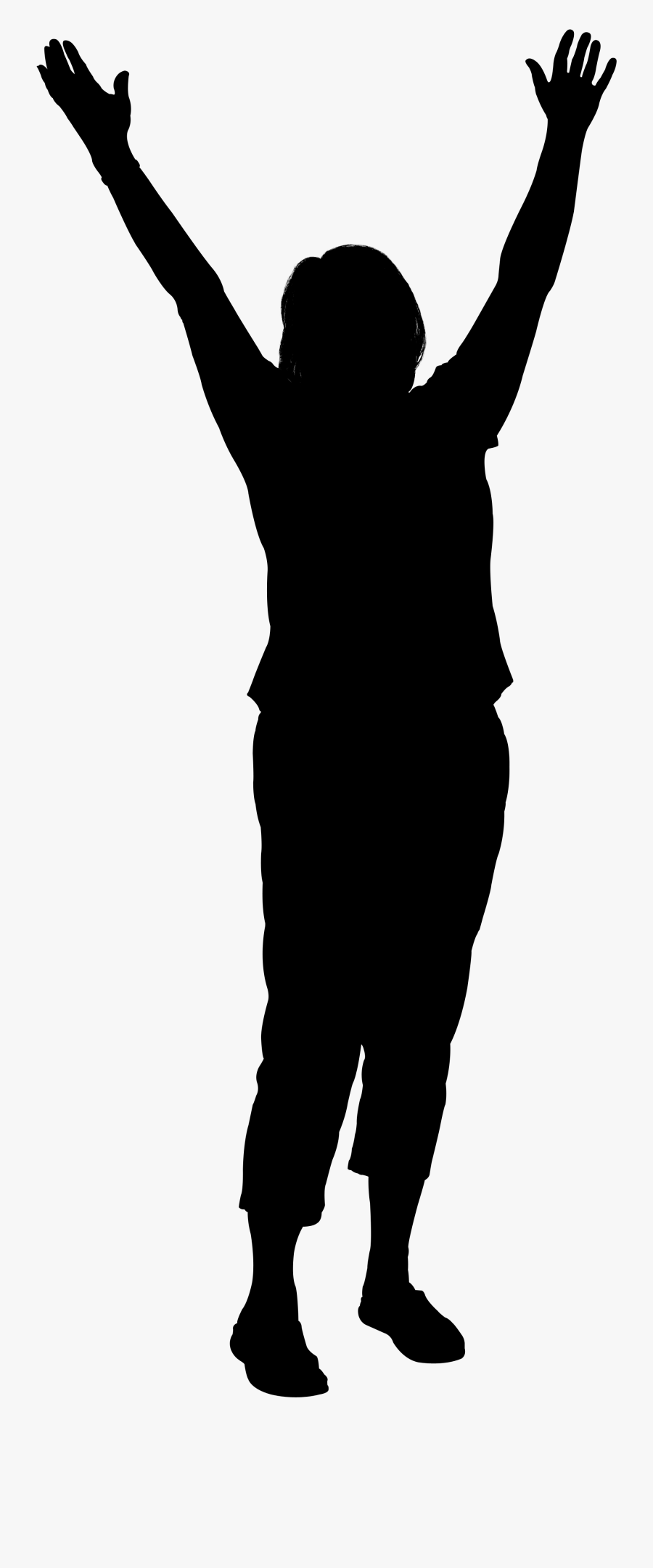 Clip Art Image Wrestling Professional Wrestler Silhouette - Silhouette Wrestling, Transparent Clipart