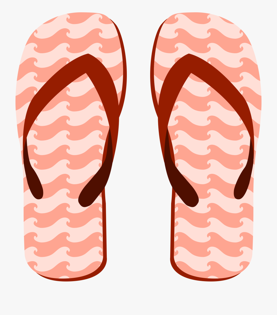 Pink,sandal,peach - Flip Flop Clipart Purple, Transparent Clipart