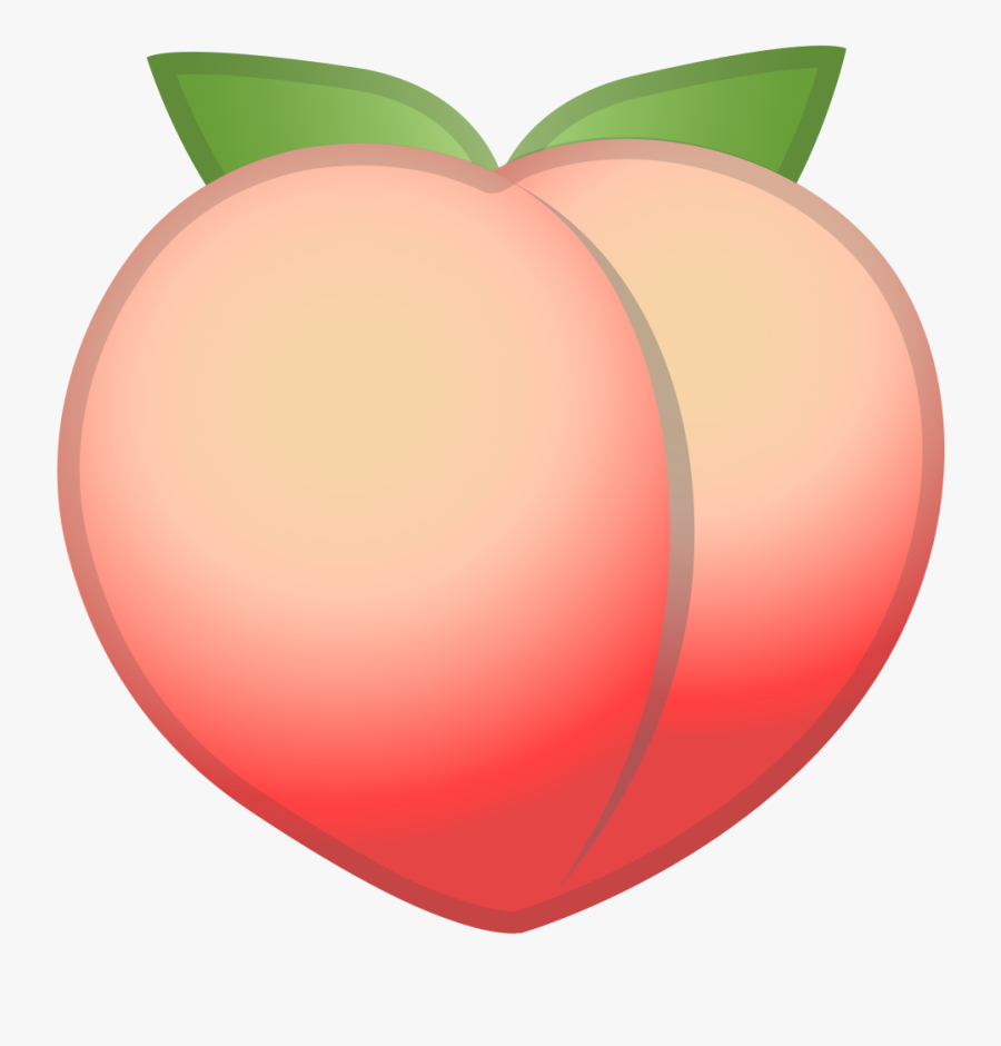 Peach Icon Noto Emoji Food Drink Iconset Google - Transparent Background Peach Emoji, Transparent Clipart