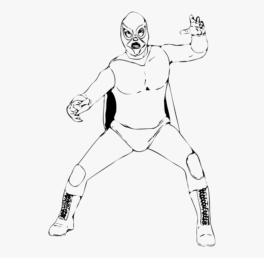 Masked Wrestler - Masked Wrestler Clipart, Transparent Clipart