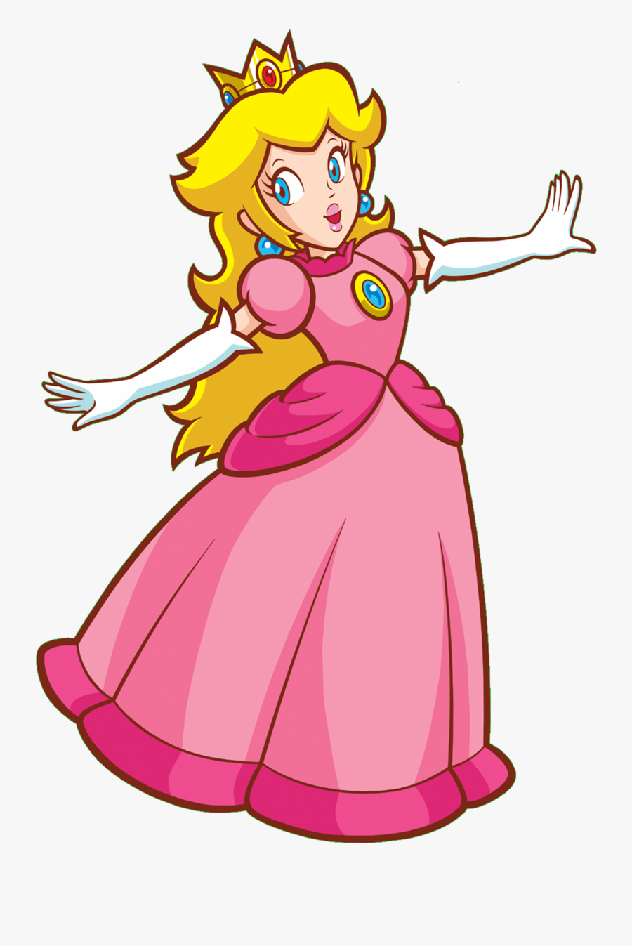 Transparent Free Peach Clipart - Princess Peach Super Princess Peach, Transparent Clipart