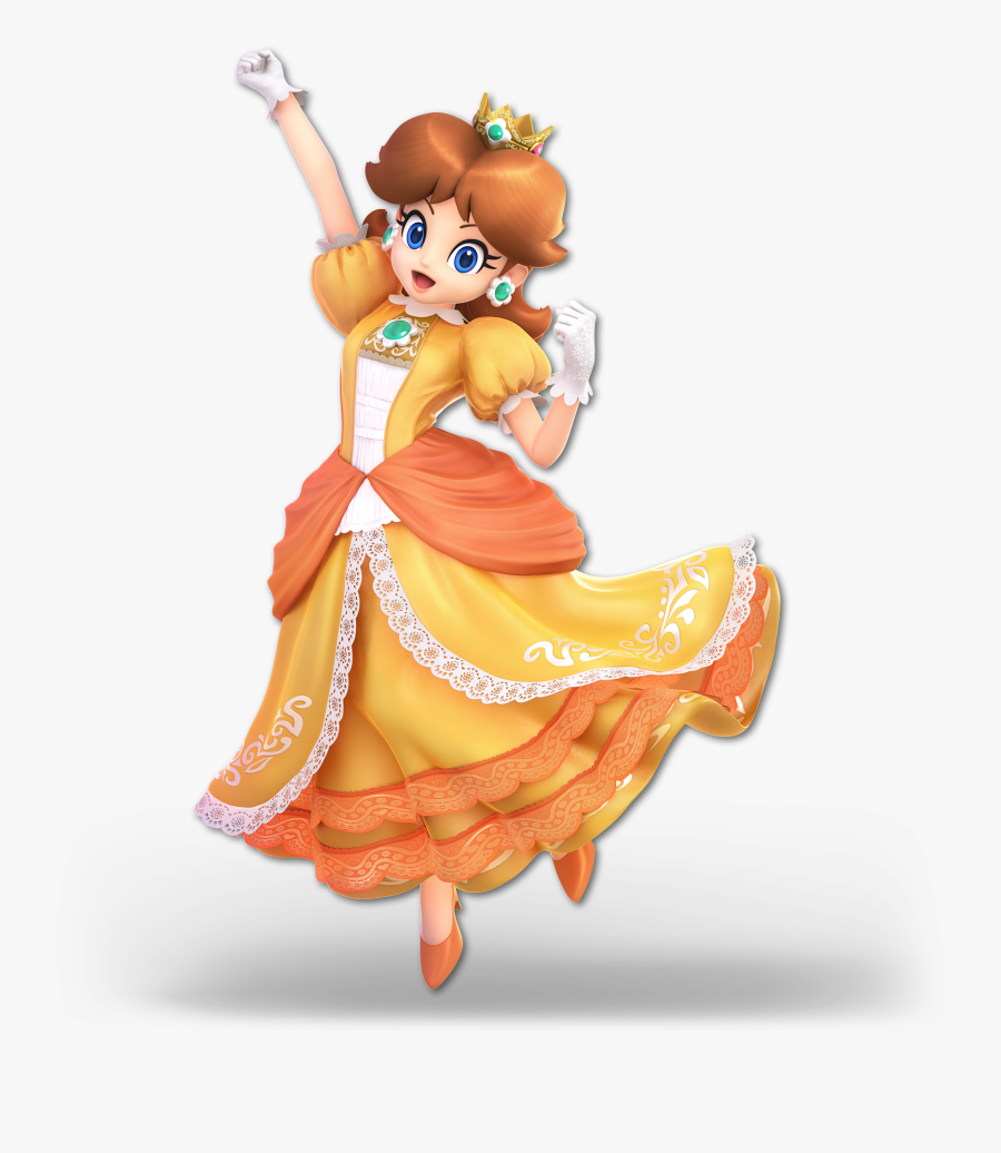 Princess Peach Clipart Confused - Super Smash Bros Daisy, Transparent Clipart
