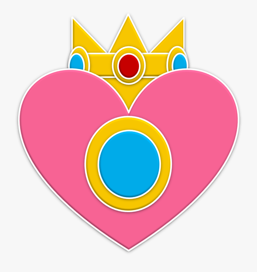 Peach Monarchs Emblem By Rafaelmartins - Princess Peach Crown Logo, Transparent Clipart