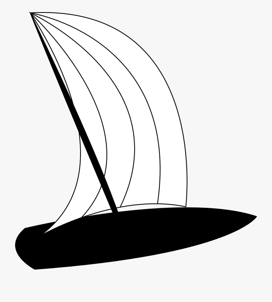 Line Art,leaf,monochrome Photography - Sail, Transparent Clipart