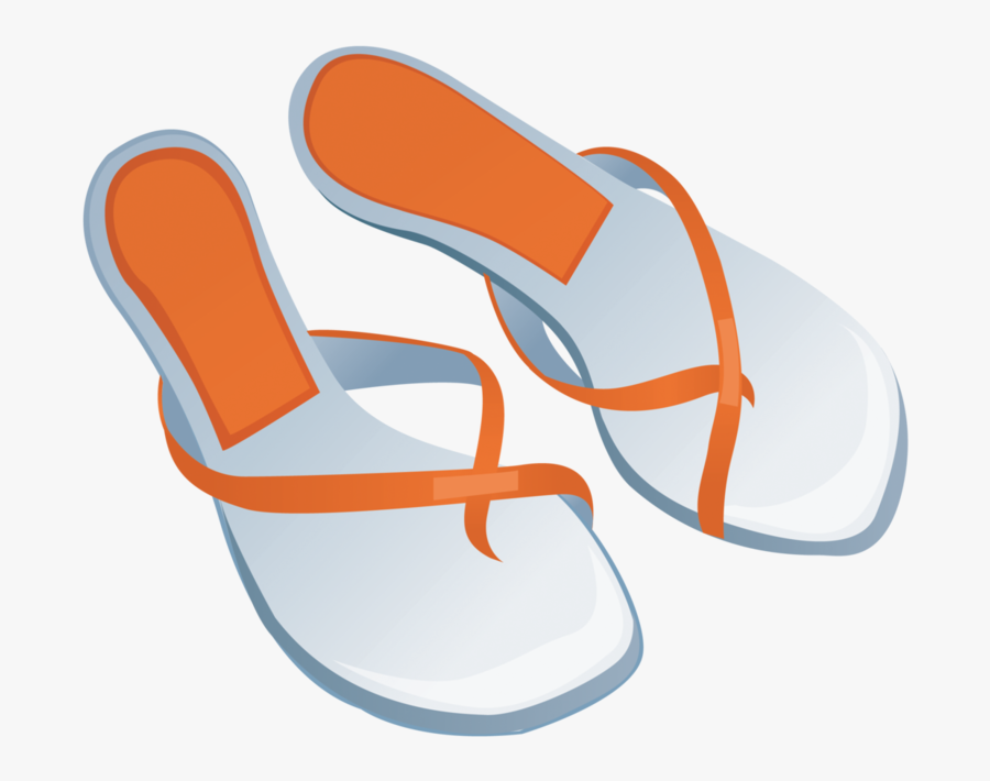 Transparent Slipper Clipart - Flip-flops, Transparent Clipart