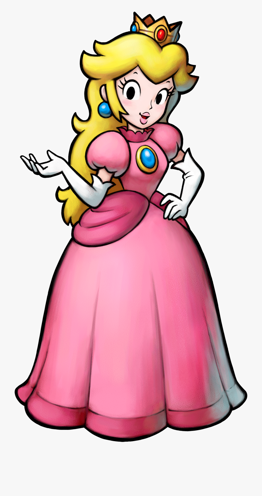 Transparent Peach Clip Art - Princess Peach, Transparent Clipart
